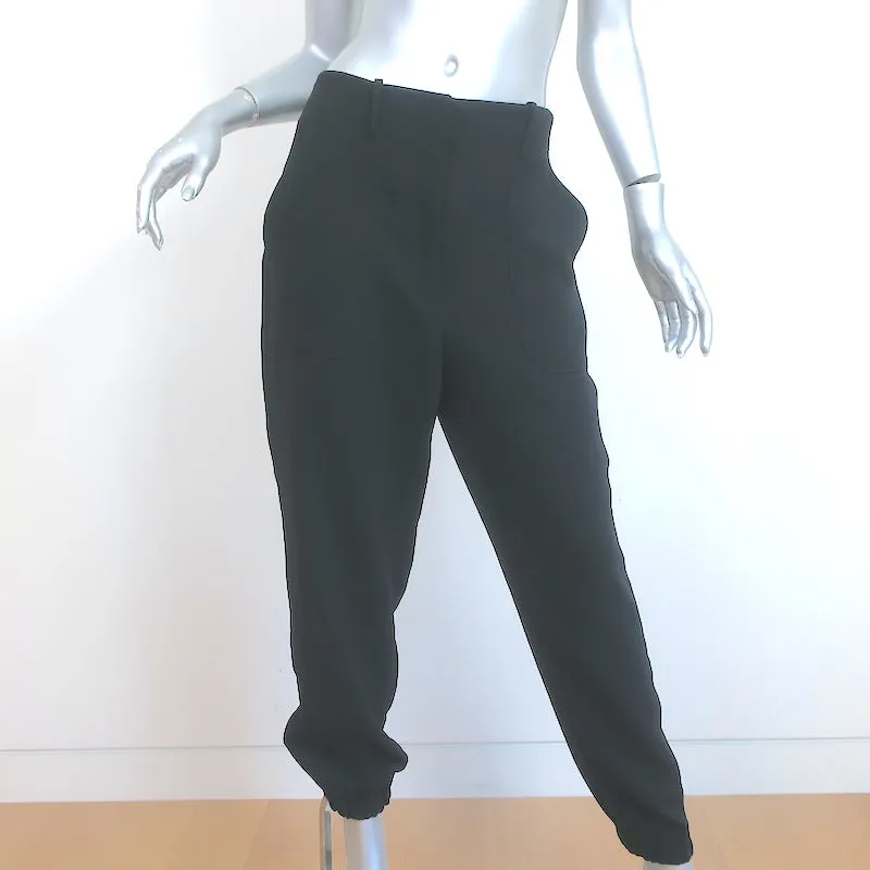 Veronica Beard Jogger Pants Black Crepe Size 10