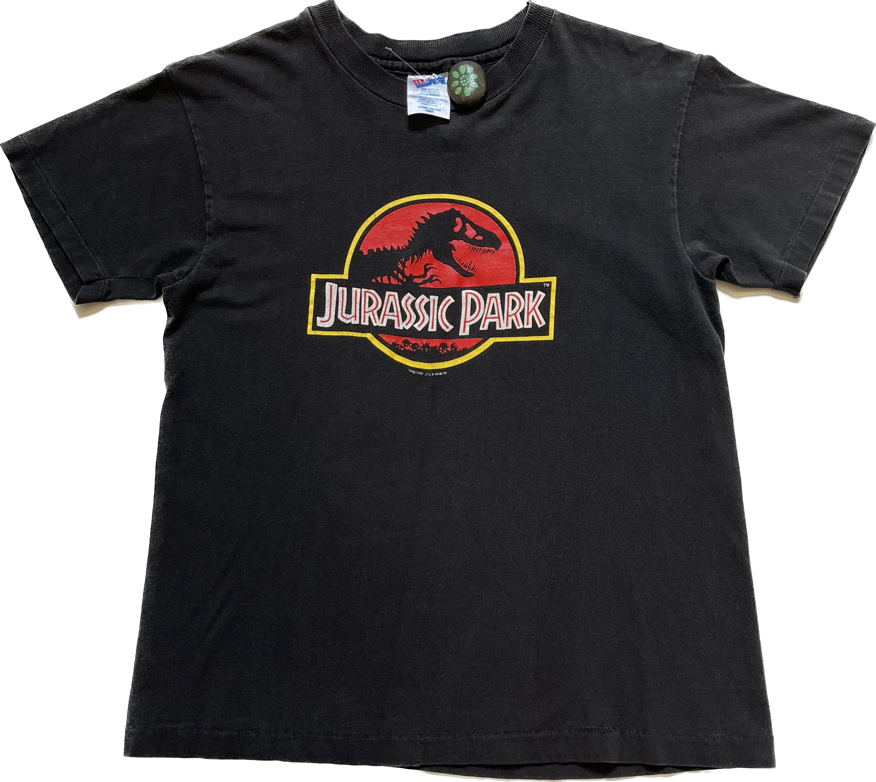 Vintage 1990's Hanes Beefy T'  Jurassic Park Graphic Tee' Single stitched