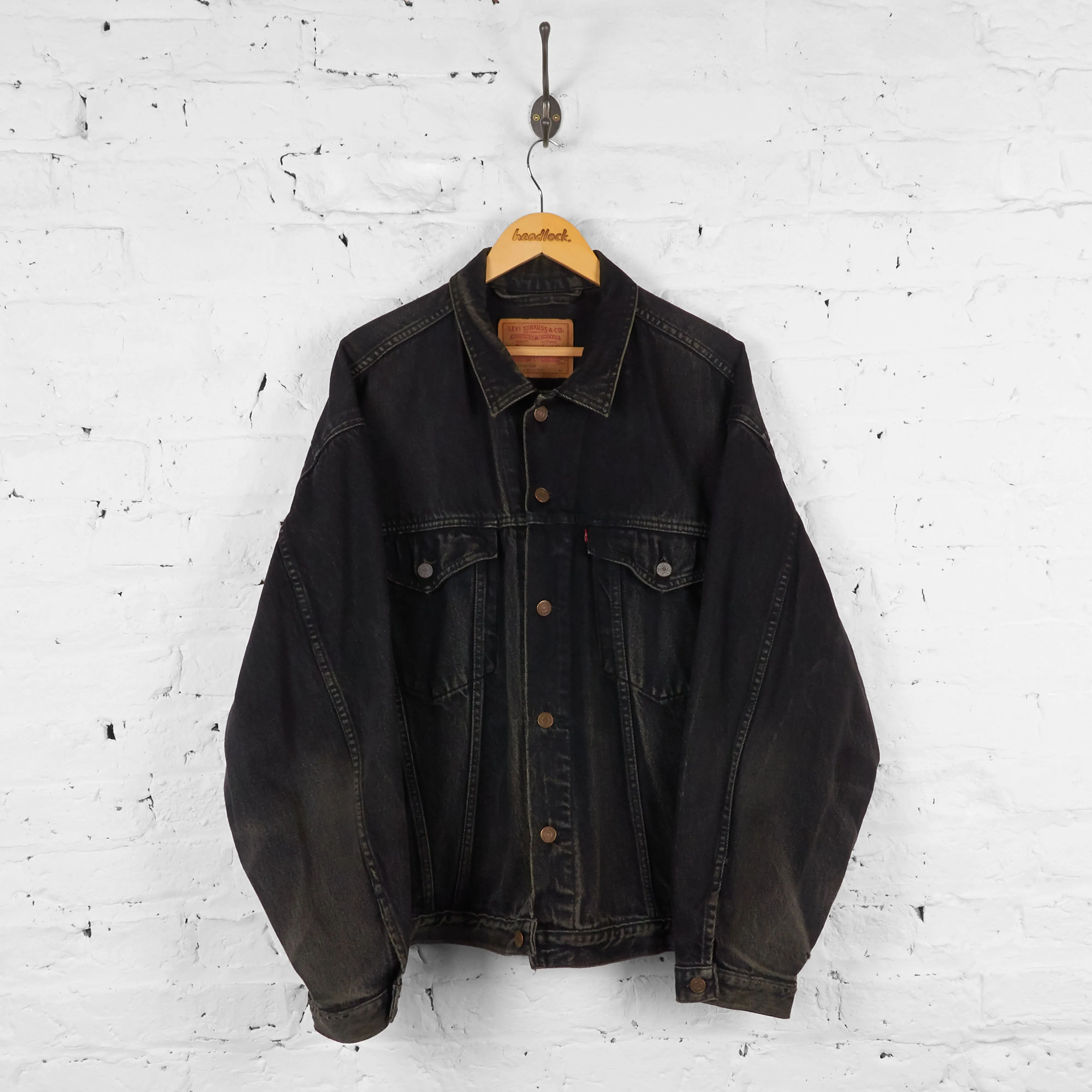 Vintage Levi's Denim Jacket - Black - XL