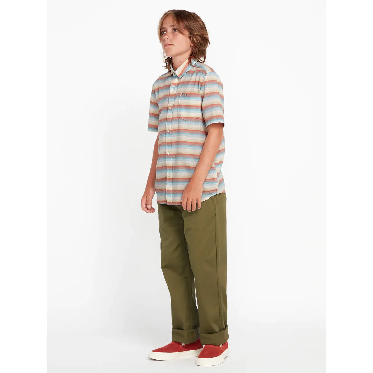 Volcom - Frickin Regular Stretch Youth Pants Old Mill