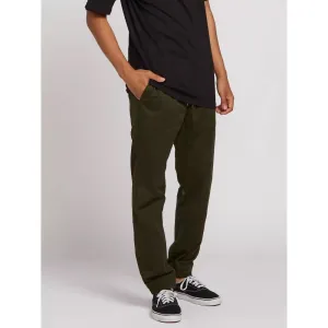 VOLCOM FRICKIN SLIM JOGGER PANTS DARK GREEN