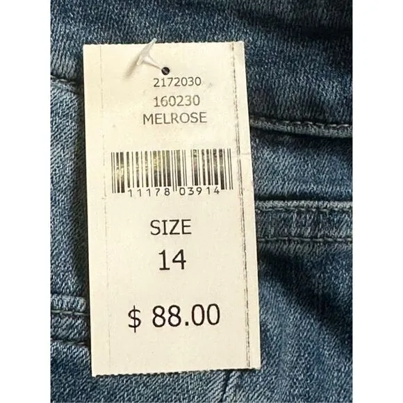 Warp Weft Women’s PDX Bootcut Blue Jeans Size 14 Plus