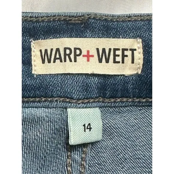 Warp Weft Women’s PDX Bootcut Blue Jeans Size 14 Plus