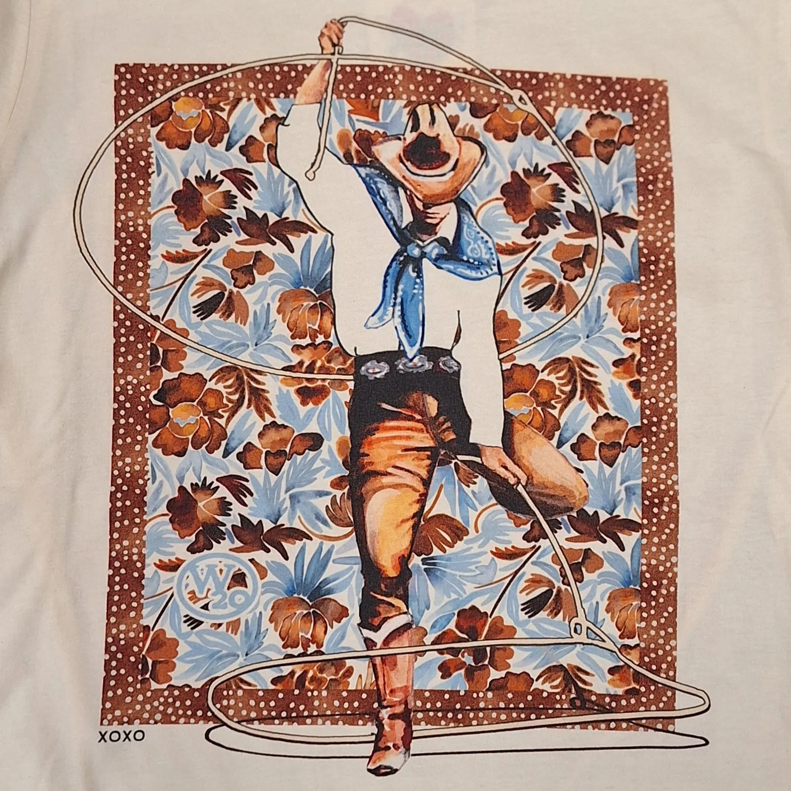 West 20 Natural Roper Fade Away Tee
