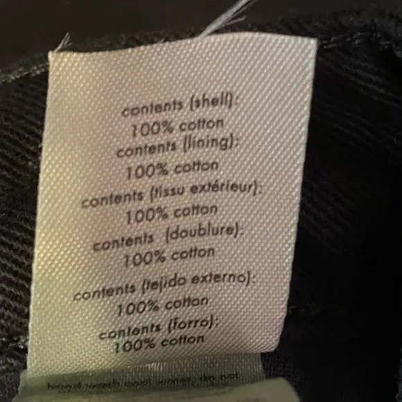 WeWoreWhat Mom Side Hem Slit Straight Leg Black Denim Jeans Size 27