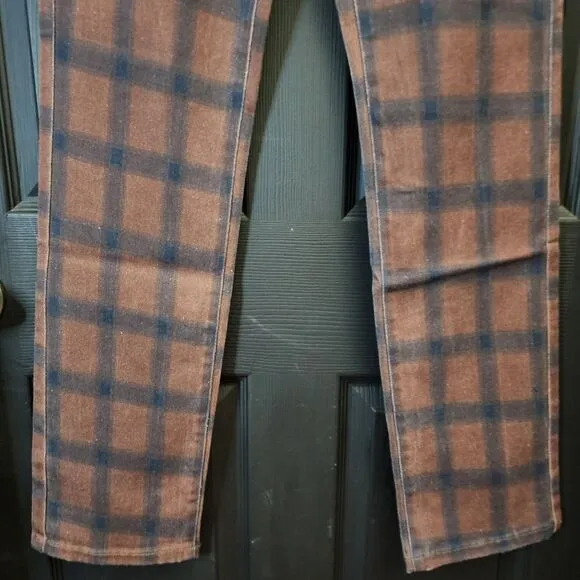 WeWoreWhat Plaid Colorblock Icon Jeans                                       535