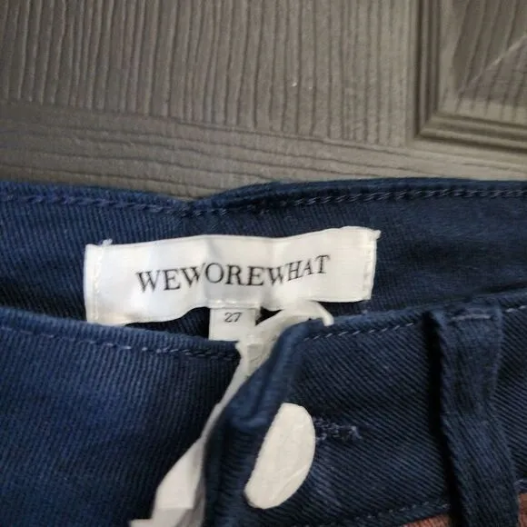 WeWoreWhat Plaid Colorblock Icon Jeans                                       535