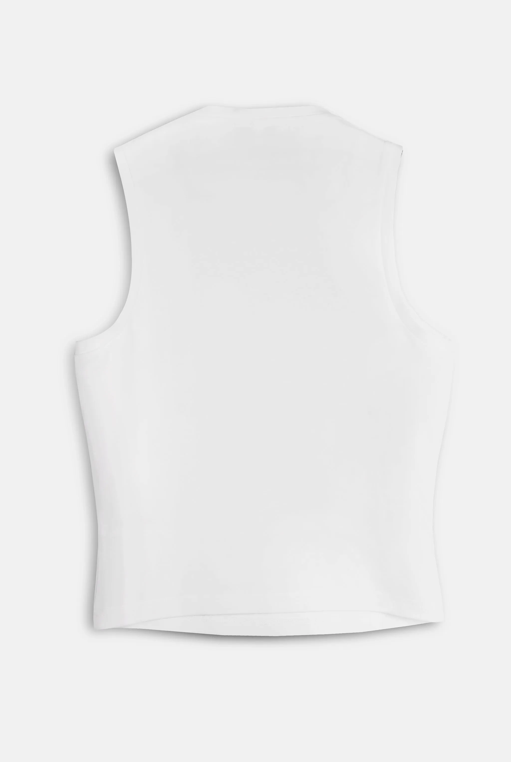 WHITE BLING BLING DIAMANTE VEST