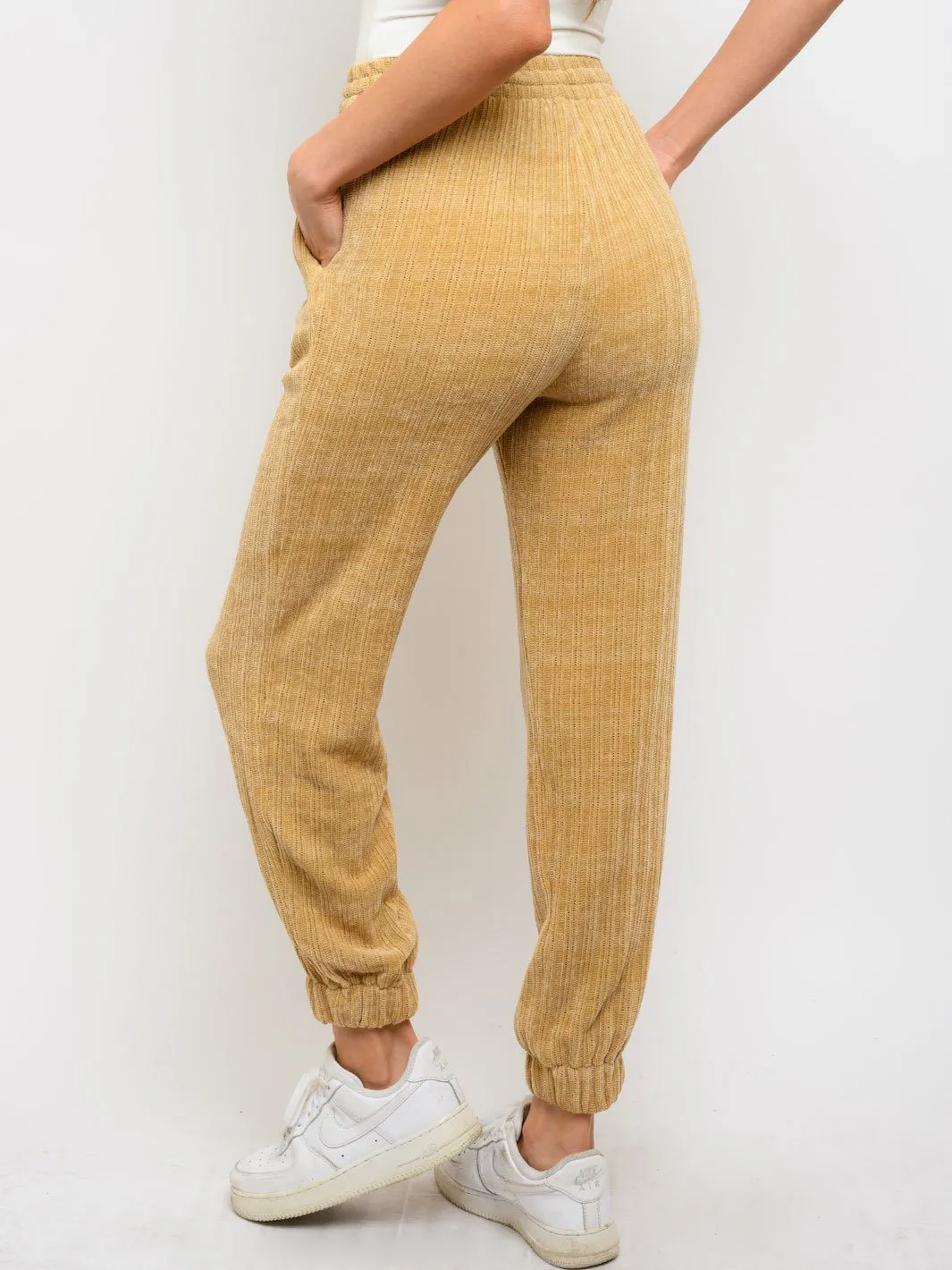 WOMEN'S ELASTIC WAIST JOGGER PANTS