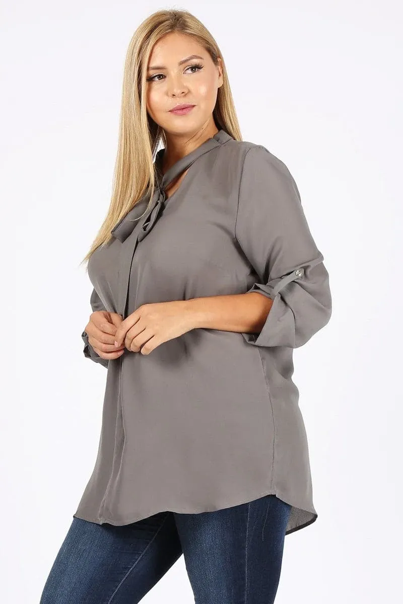 Wool Dobby Plus Top Gray - Pack of 6