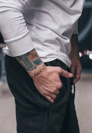 Wool Joggers - Charcoal