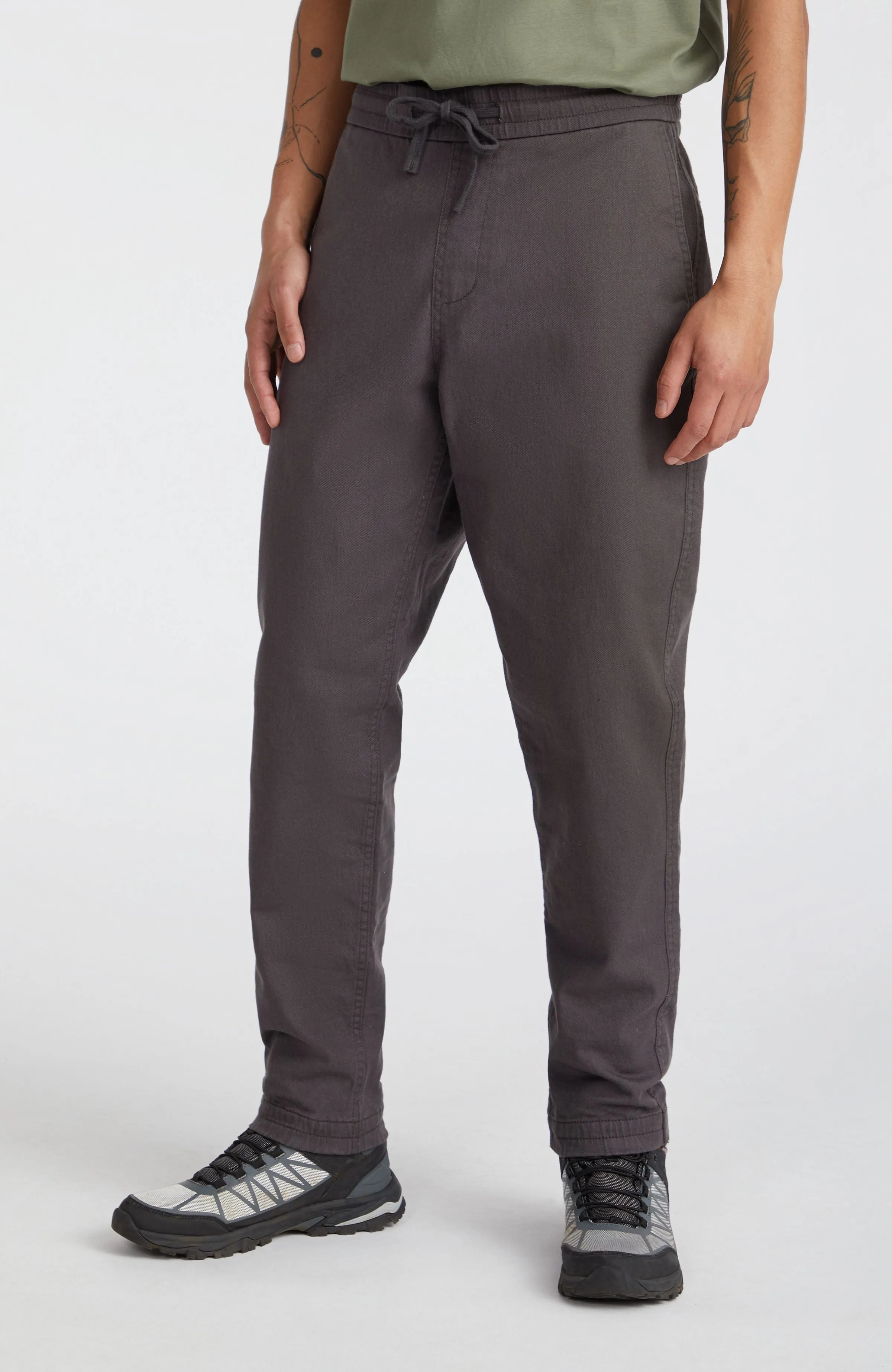 Woven Chino-Jogginghose | Raven