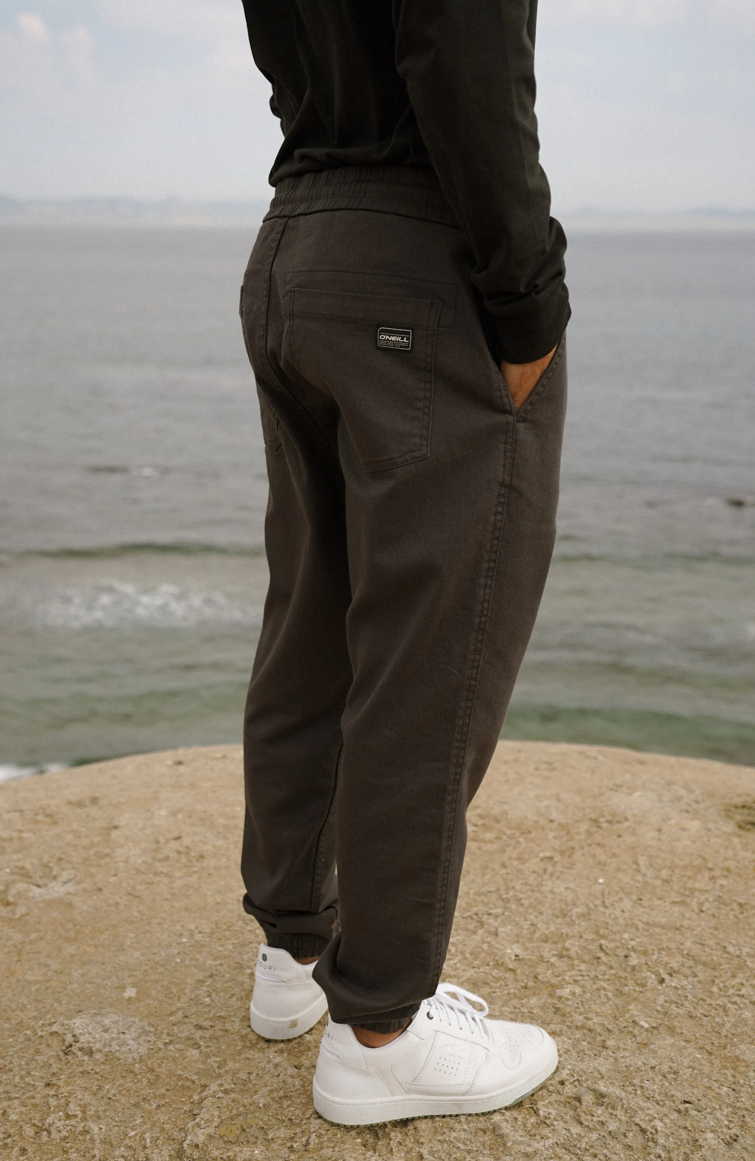 Woven Chino-Jogginghose | Raven