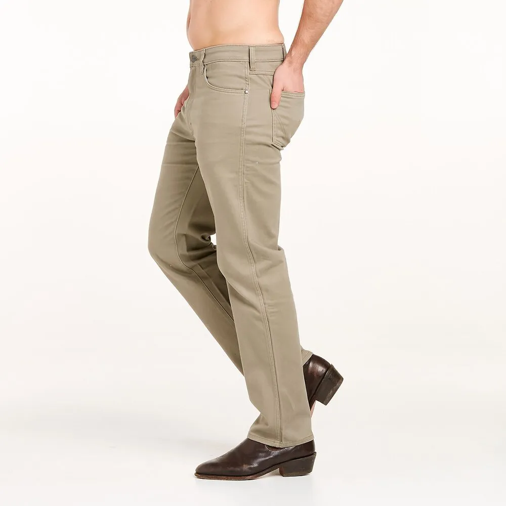 Wrangler Straight Moleskin Mens Jeans Chamois