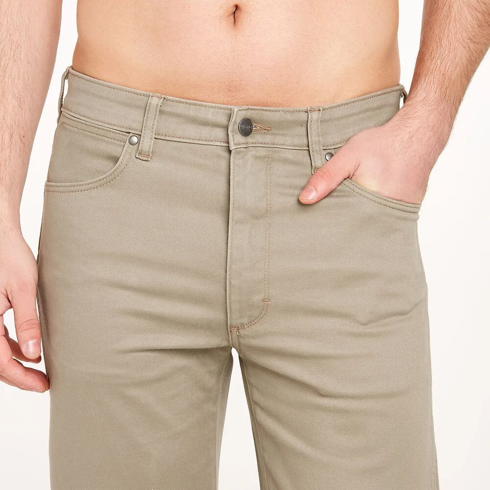 Wrangler Straight Moleskin Mens Jeans Chamois