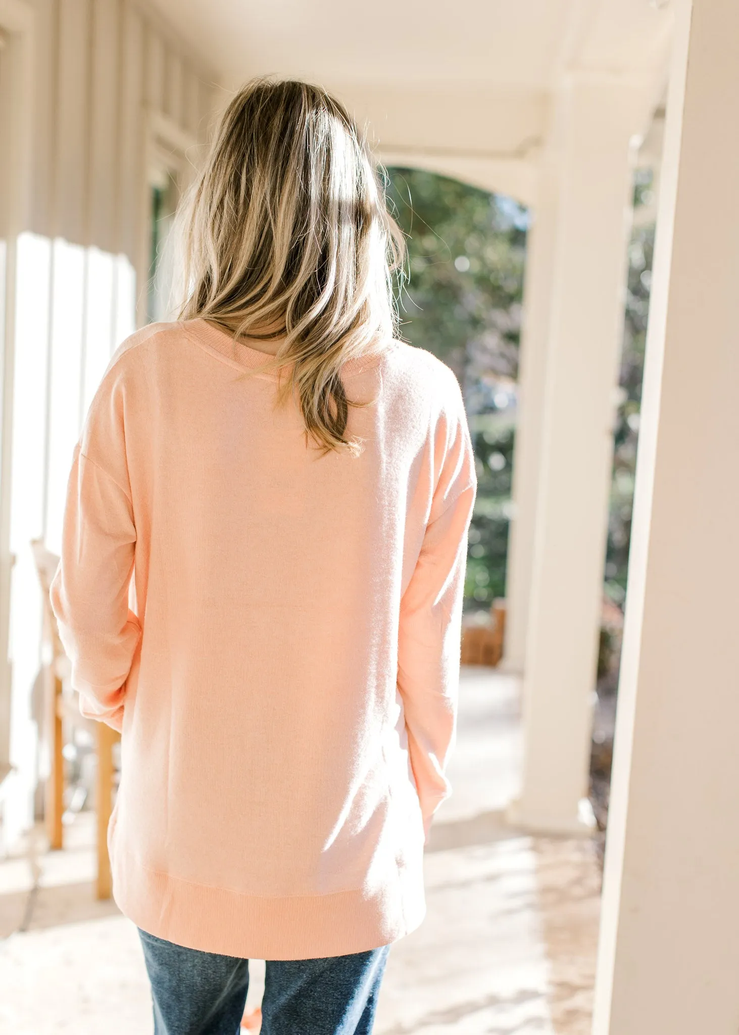 X Peach Hue Sweater