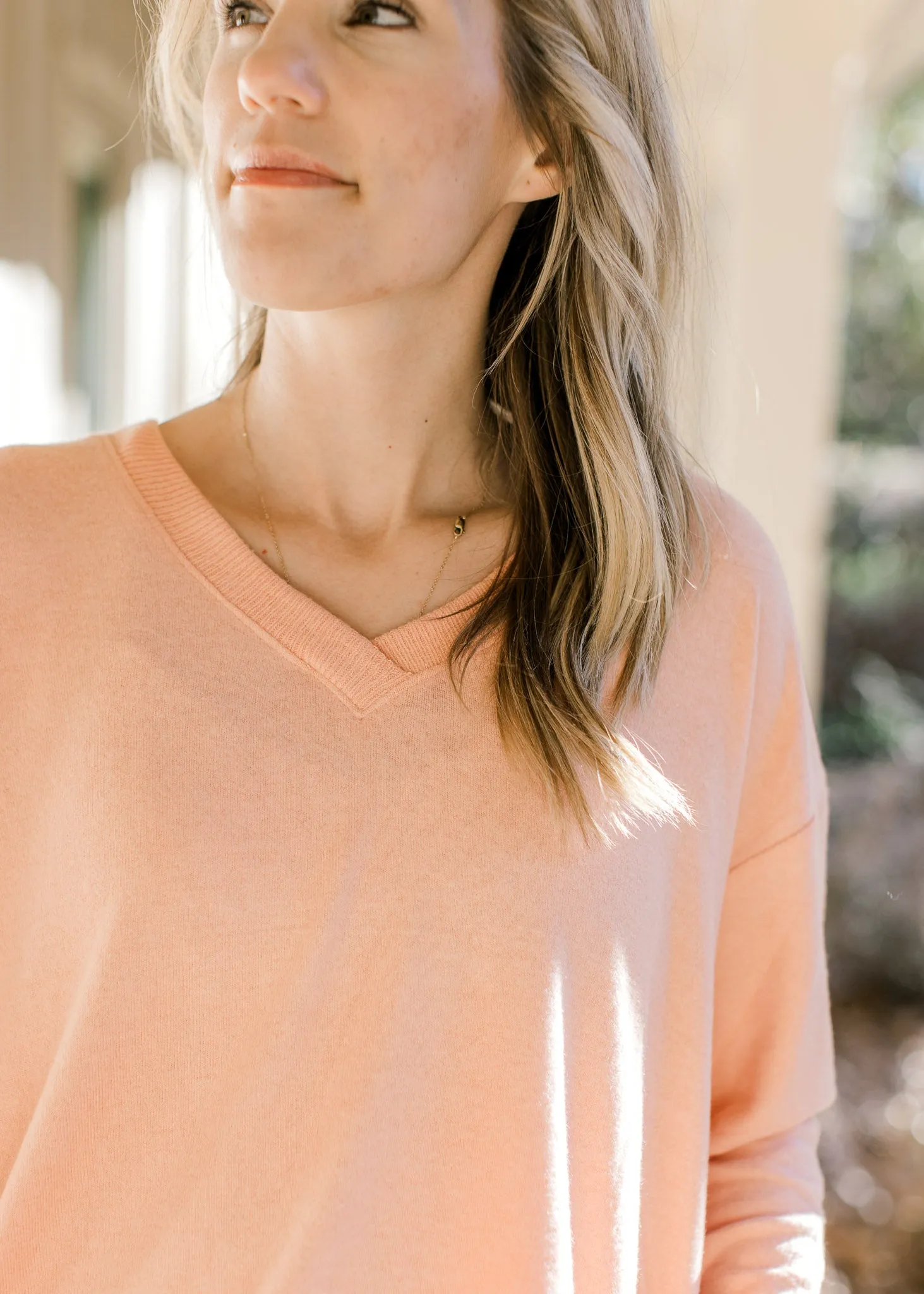 X Peach Hue Sweater