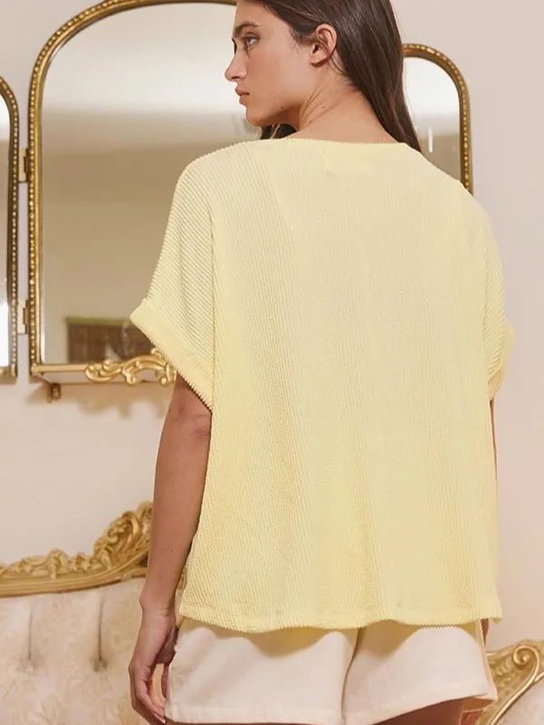 Yellow Texas Graphic Sweatshirt Top