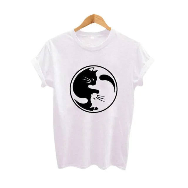 YinYang Cat T Shirt