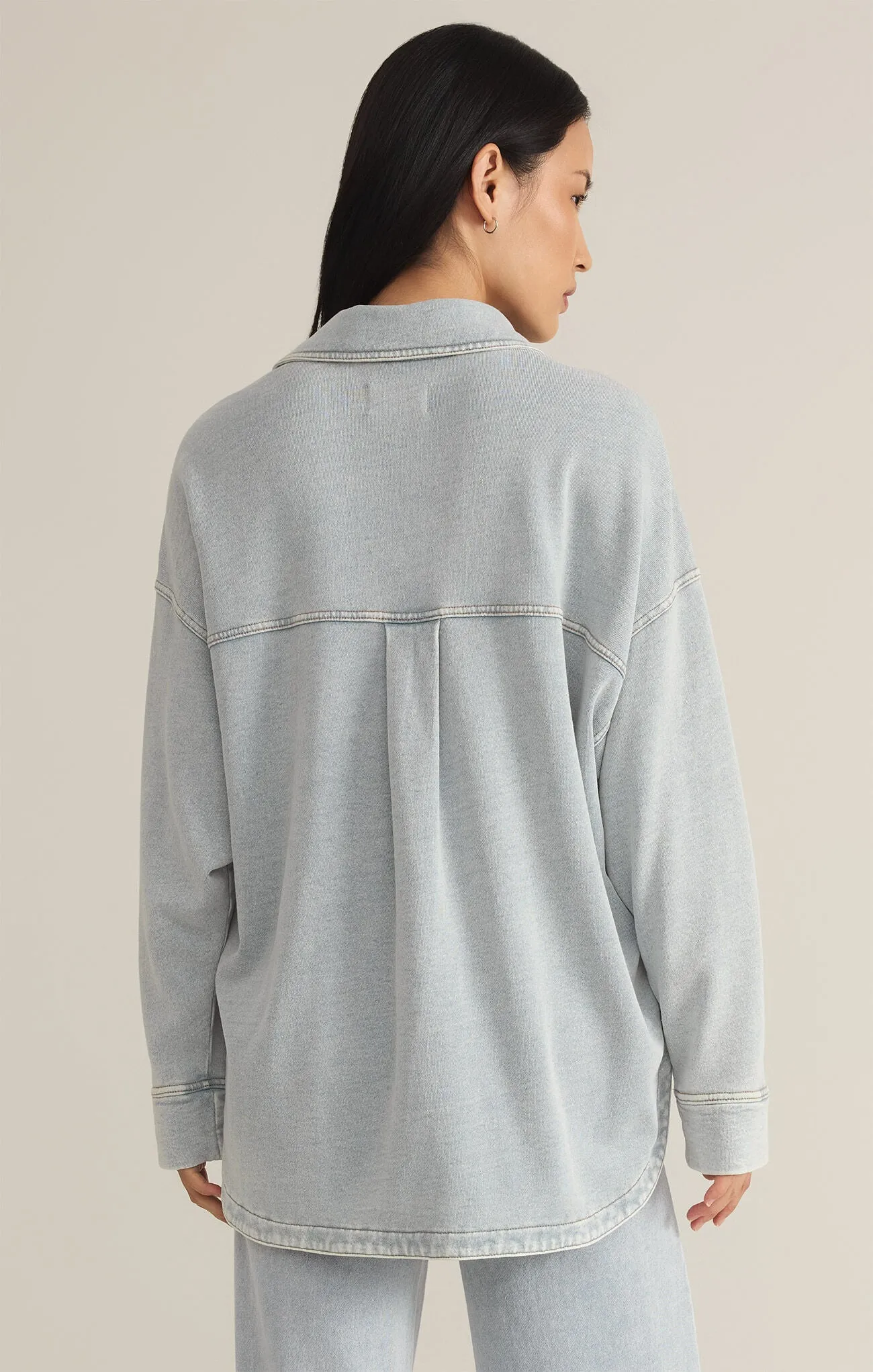 Z Supply All Day Knit Denim Jacket