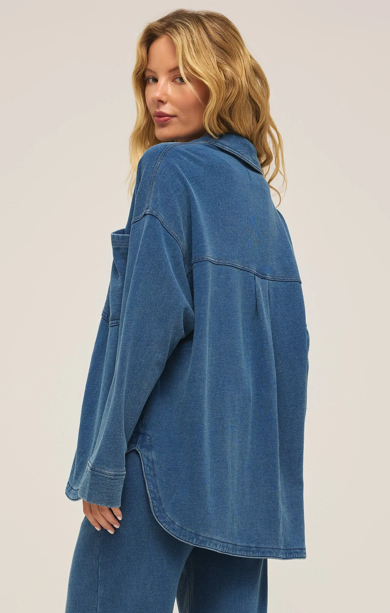 Z Supply All Day Knit Denim Jacket