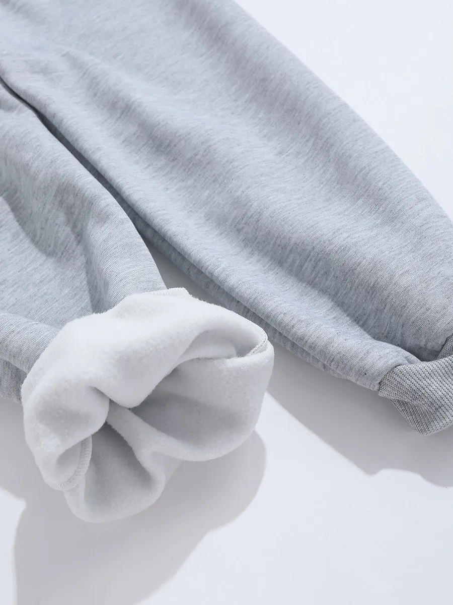 ZAFUL Men's Winter Fleece Pants Sherpa Lined Sweatpants Active Warm Thick Jogger Pants