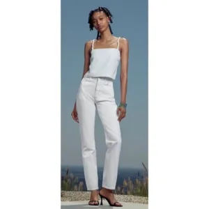 Zara Straight Leg White Denim