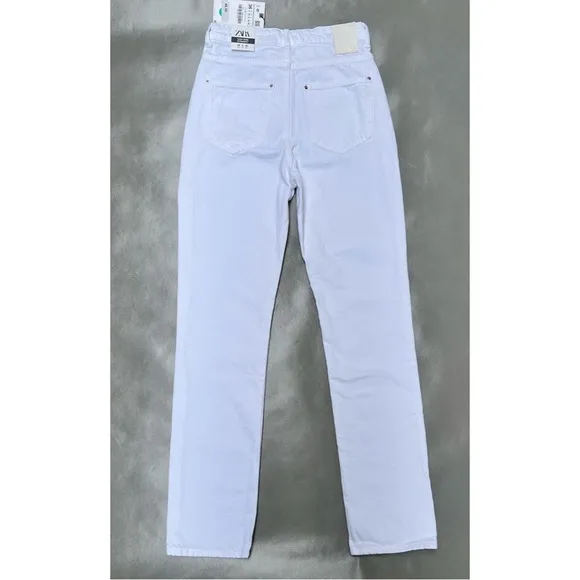 Zara Straight Leg White Denim